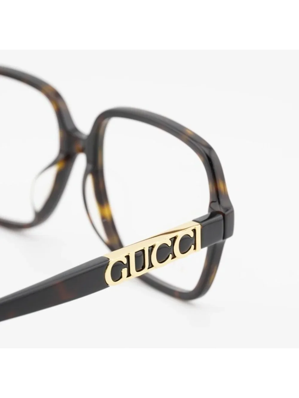 Gucci GG1193OA 002 Eyeglasses Havana 57mm Square Frame